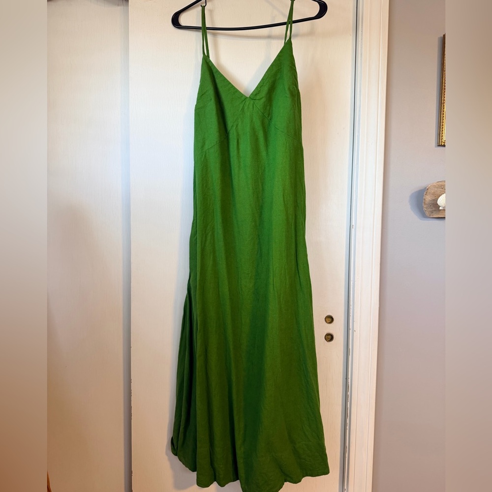 Free People Midi Linen Dress - Picture 3 of 6